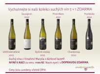 Vychutnejte si naši kolekci vín 5 + 1 ZDARMA